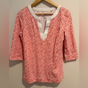 Tommy Bahama Aubrey Tile Isle Island Zone Tunic Top XS Resort Wear Summer Beach